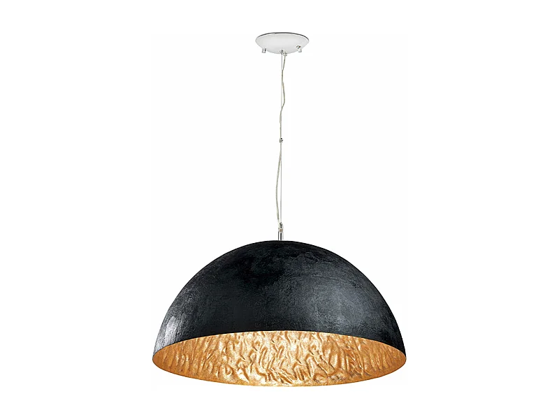 MAGMA Lampe à suspension noire et dorée