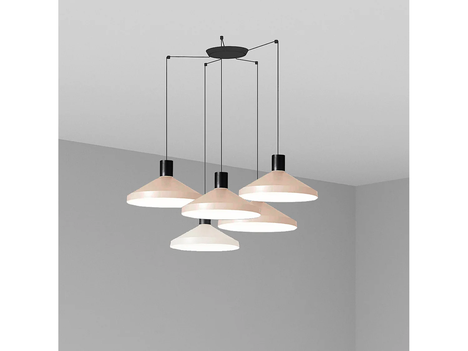 KOMBO 400 5L Beige hanglamp