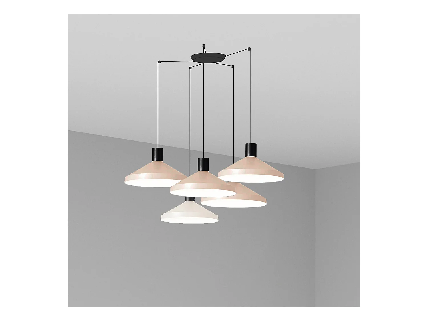 KOMBO 400 5L Beige Hängeleuchte