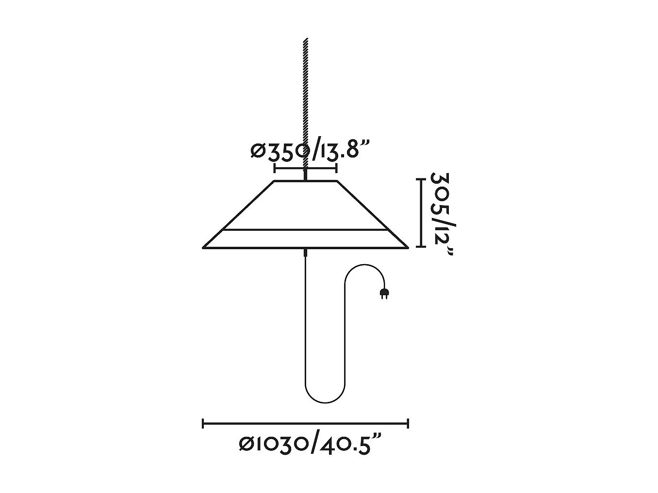 SAIGON OUT Tragbare Lampe und Aufhängung grau/braun W100 Lochsockel