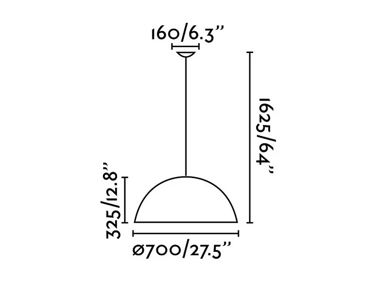 Lampe à suspension MAGMA 3L blanche et dorée