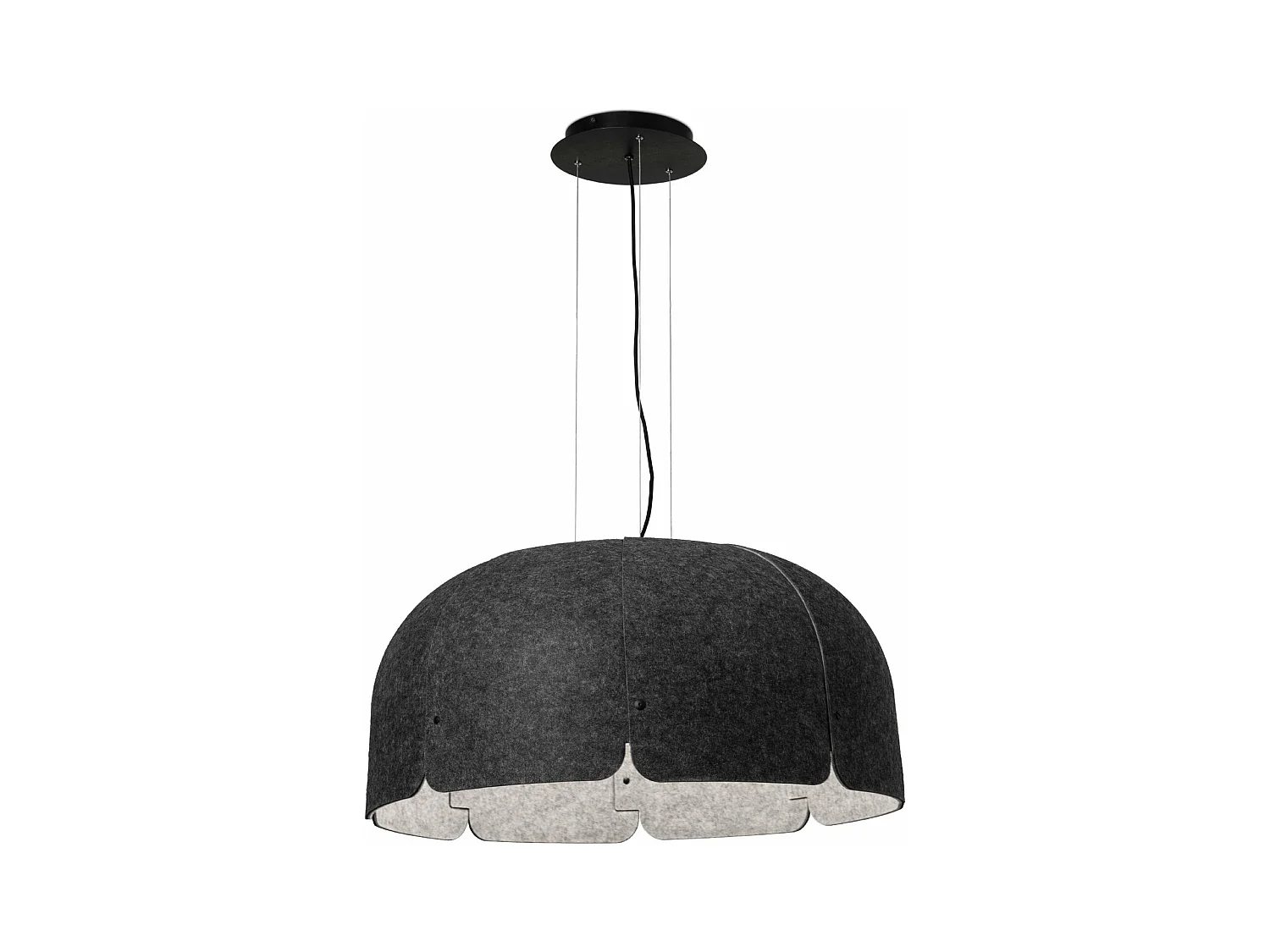 Lampe à suspension gris foncé dimmable MUTE 4000K