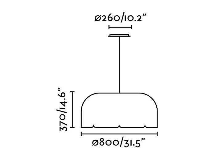MUTE Lampada sospensione grigio scuro dimmable 4000K