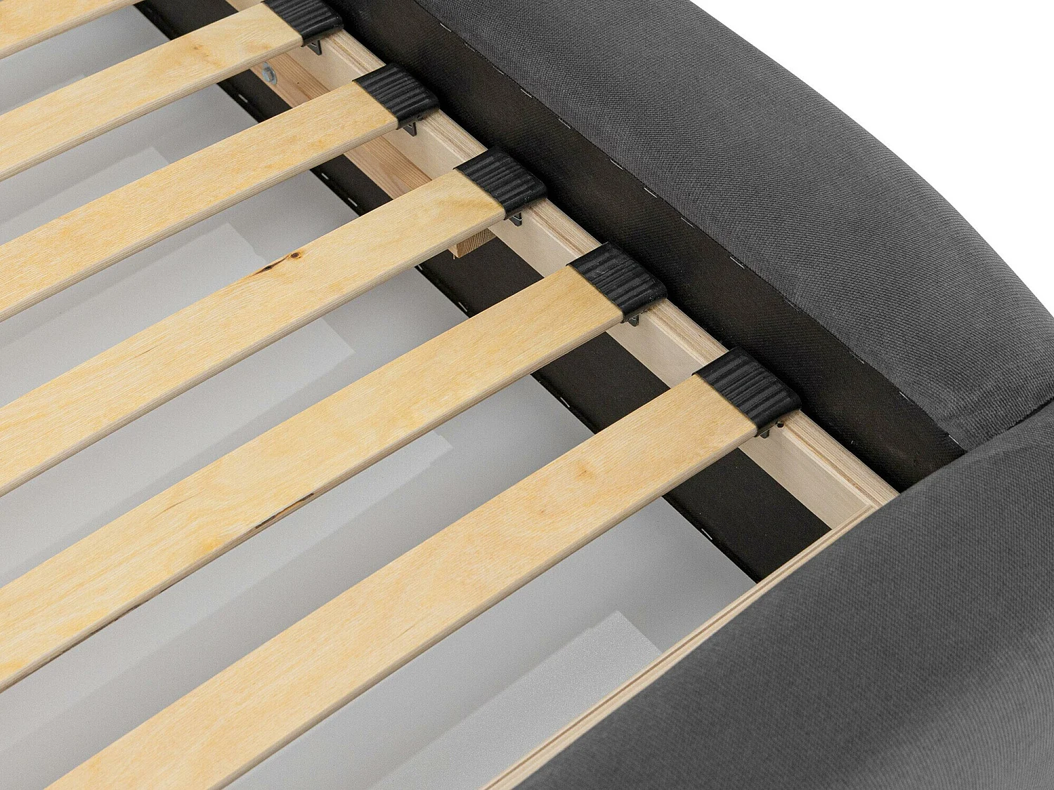 Cama Comfivo 383, Casal, Castanho claro, Tecido, Estrados de cama