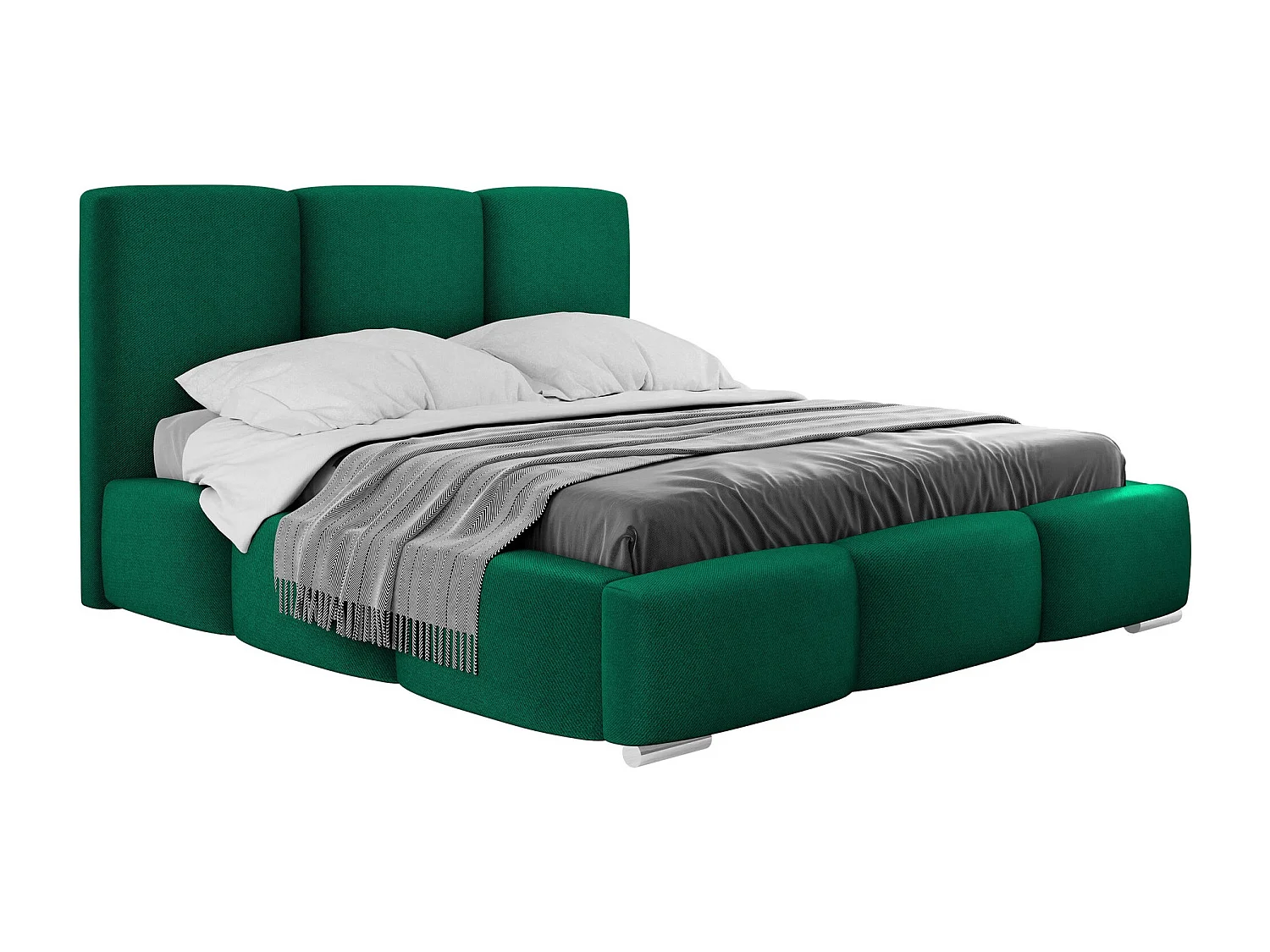 Cama Comfivo 383, Doble, Verde, 140x200, Tapiz, Somieres, 160x222x112cm