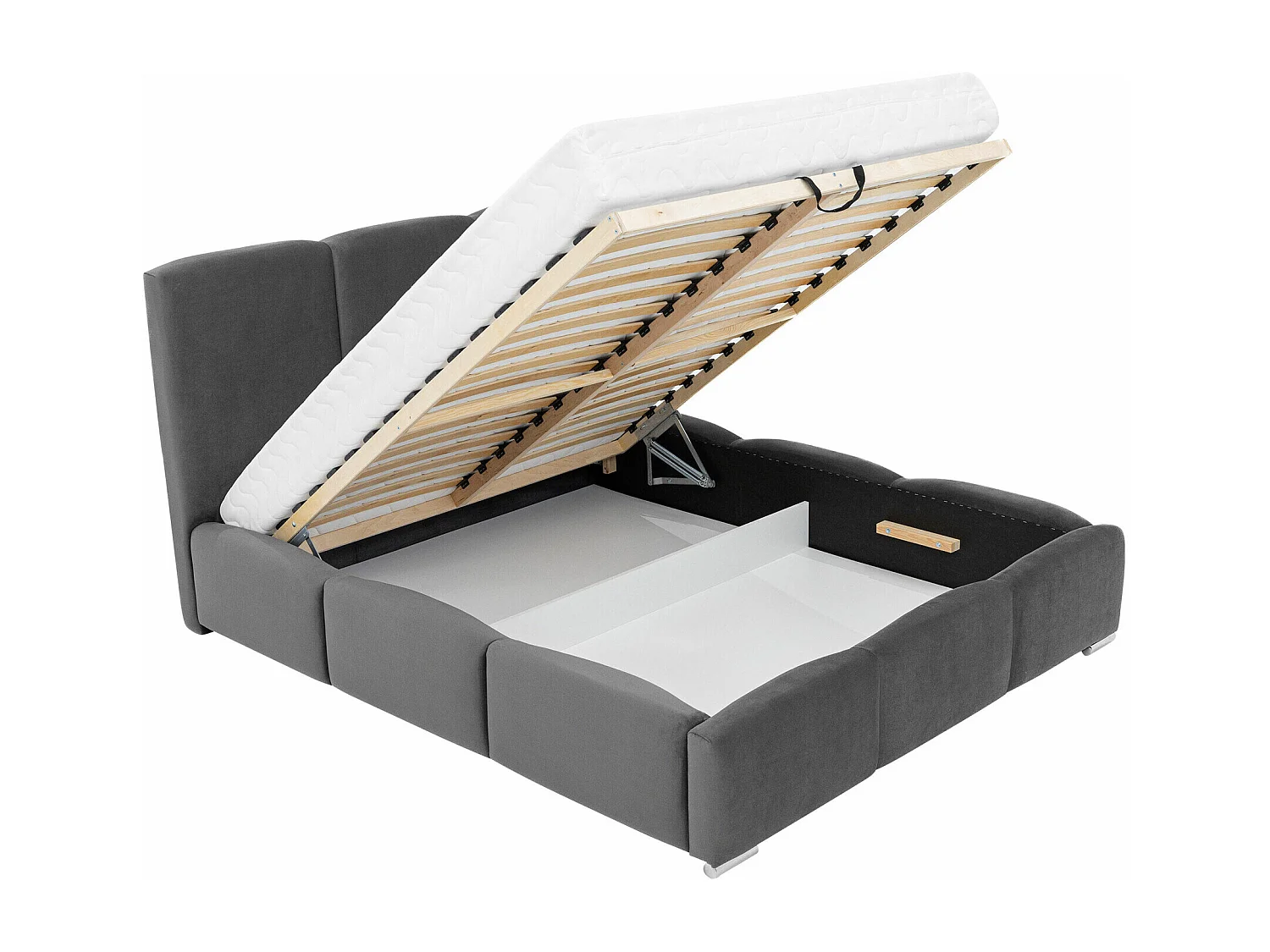 Lit Comfivo 383, Double, Vert, 140x200, Tissu, Disponible, 160x222x112cm