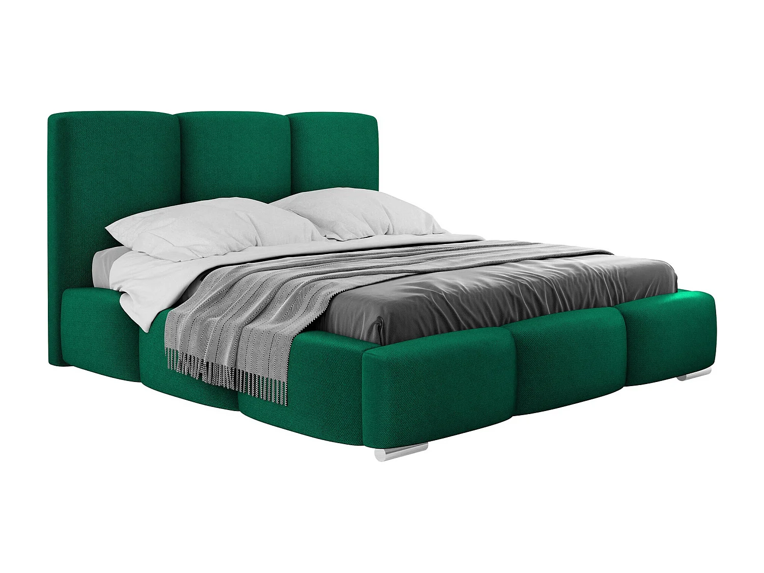 Cama Comfivo 383, Doble, Verde, 180x200, Tapiz, Somieres, 200x222x112cm