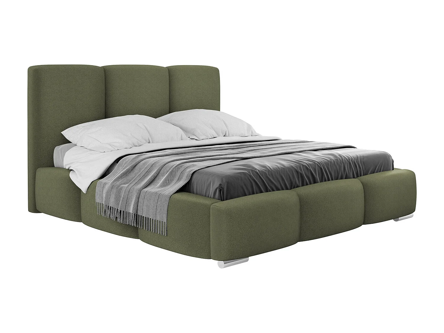 Cama Comfivo 383, Doble, Verde, 180x200, Tapiz, Somieres, 200x222x112cm