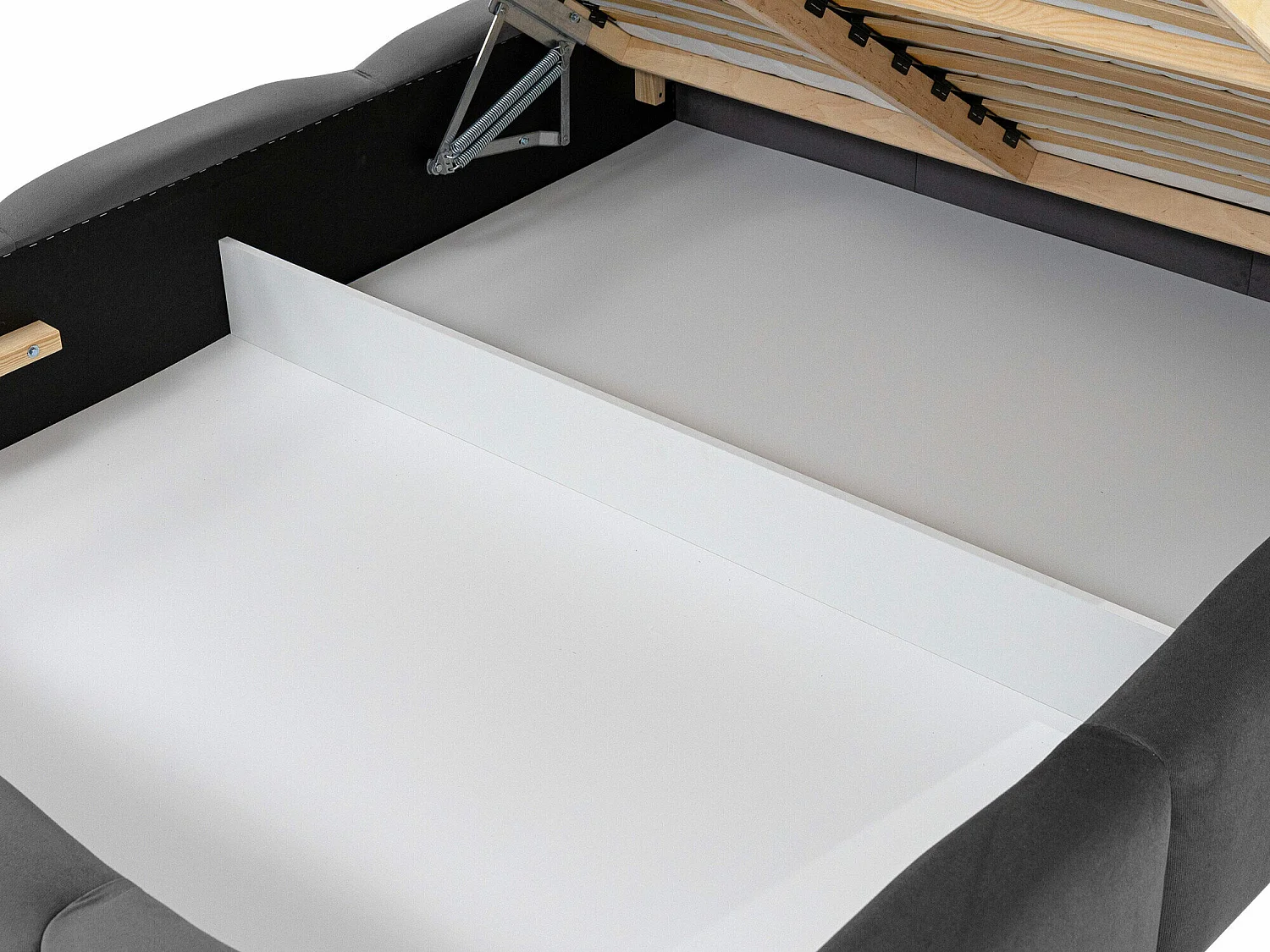 Lit Comfivo 383, Double, Brun clair, 180x200, Tissu, Disponible, 200x222x112cm