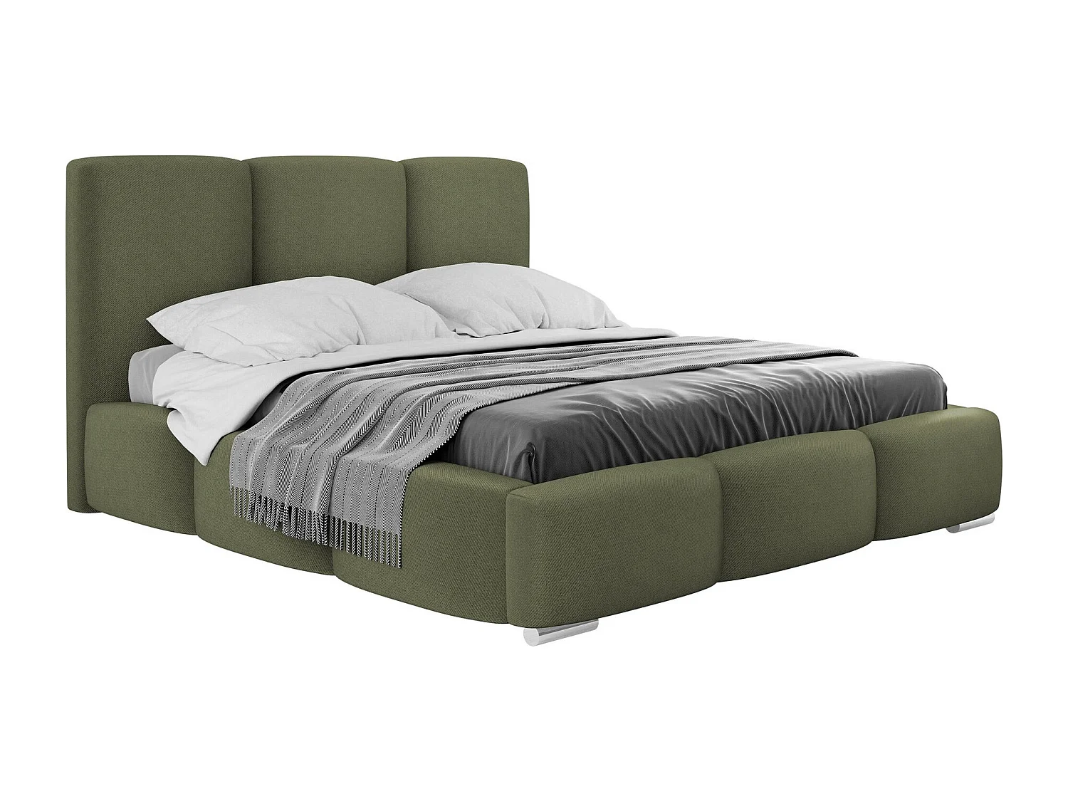Cama Comfivo 383, Doble, Verde, 140x200, Tapiz, Somieres, 160x222x112cm