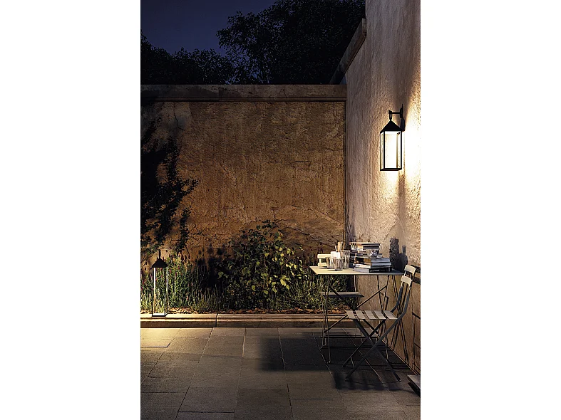 Lanterne Pic Nic LED moderne 2,2 W IP54 rechargeable et dimmable h. 67 cm anthracite