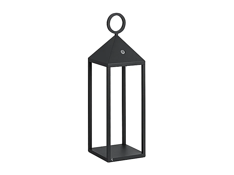 Lanterne Pic Nic LED moderne 2,2W IP54 rechargeable et dimmable h. 47 cm anthracite