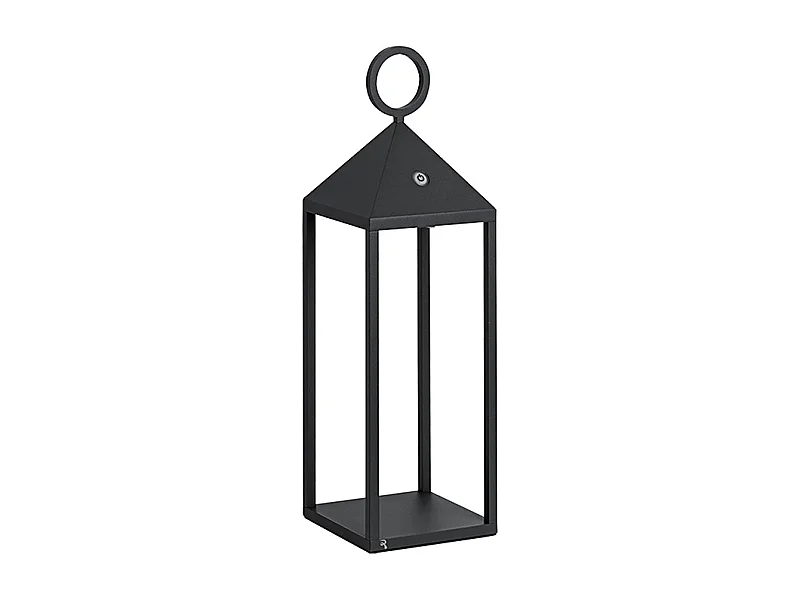 Moderna linterna LED Pic Nic 2,2W IP54 recargable y regulable h. 47 cm antracita