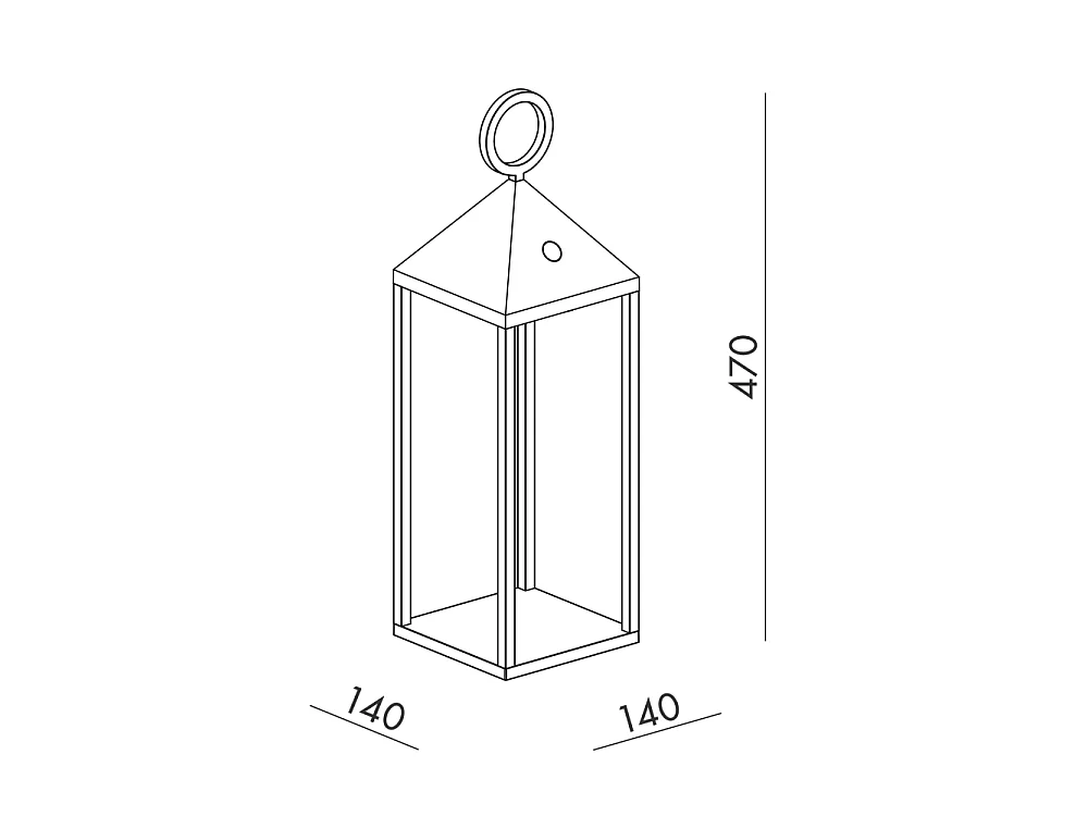 Nowoczesna latarnia piknikowa LED, 2,2 W, IP54, ładowalna i ściemnialna, wysokość 47 cm, biała