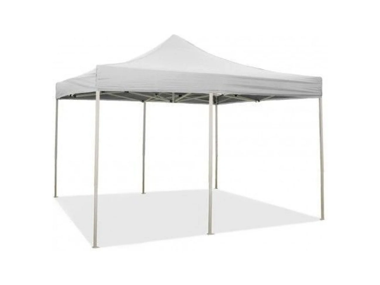 Gazebo pliable pliable 3 X 6 Blanc recouvert de PVC imperméable