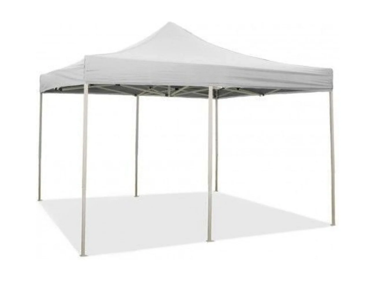 Zusammenklappbarer Faltpavillon 3 x 6 weiß mit wasserdichtem PVC überzogen