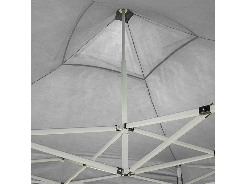 Gazebo pliable pliable 3 X 6 Blanc recouvert de PVC imperméable