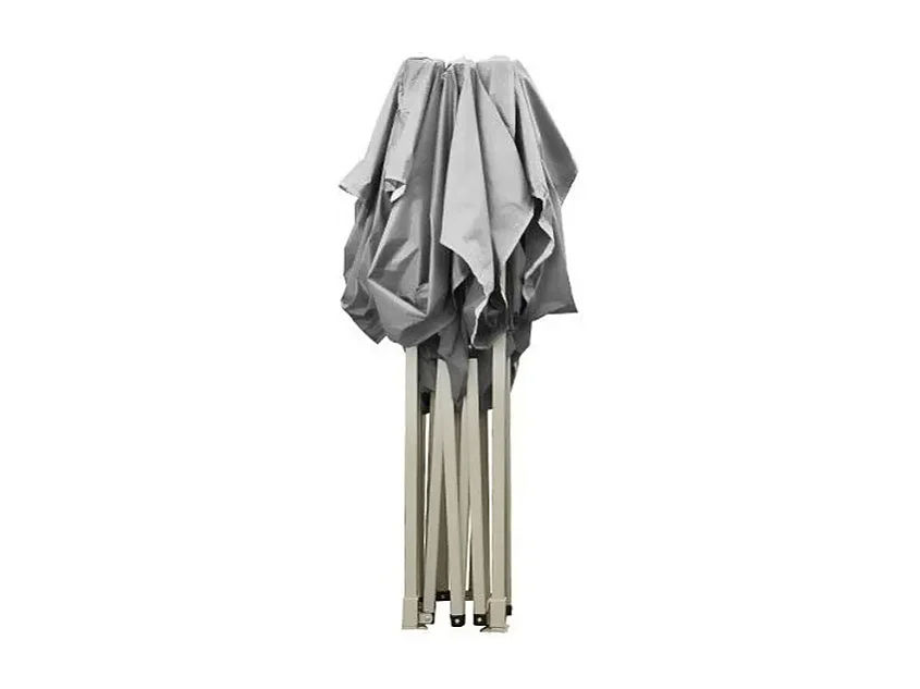 Faltbarer Faltpavillon 2X2 Weiß mit wasserdichtem PVC überzogen