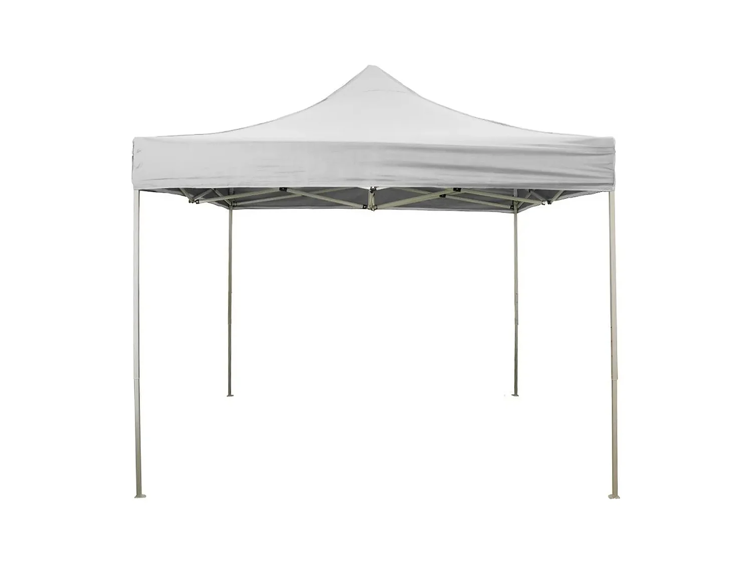 Gazébo pliant pliant 2X2 Blanc recouvert de PVC imperméable