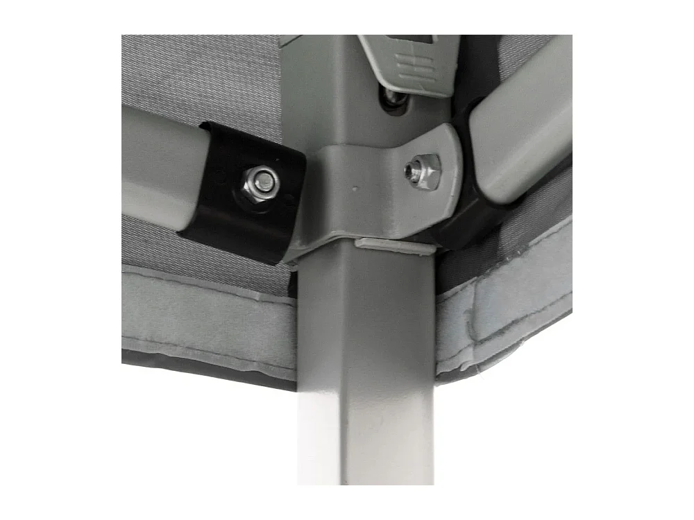 Gazébo pliant pliant 2X2 Blanc recouvert de PVC imperméable