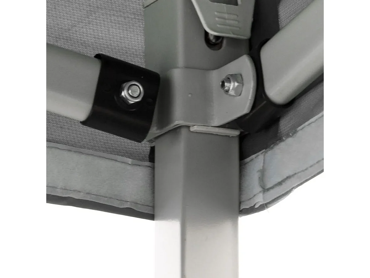 Faltbarer Faltpavillon 2X2 Weiß mit wasserdichtem PVC überzogen