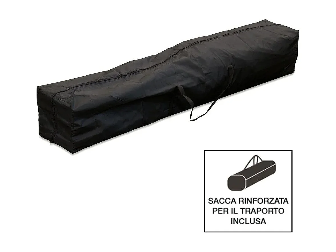 Gazebo richiudibile pieghevole 2 X 2 Bianco ricoperto in PVC impermeabile