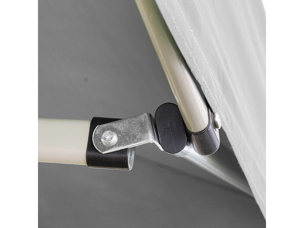 Gazébo pliant pliant 2X2 Blanc recouvert de PVC imperméable