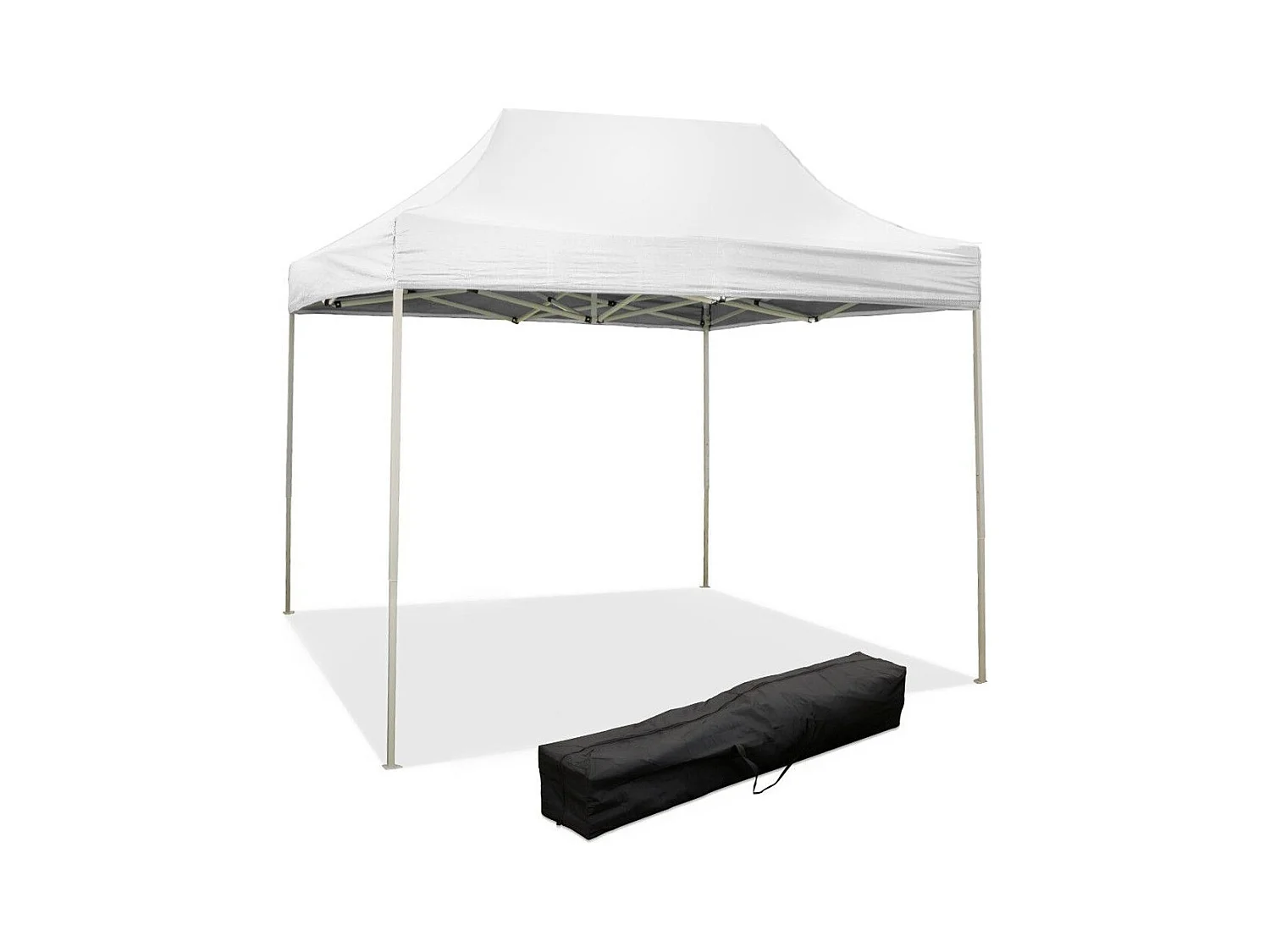 Gazébo pliant pliant 3 X 2 Blanc recouvert de PVC imperméable