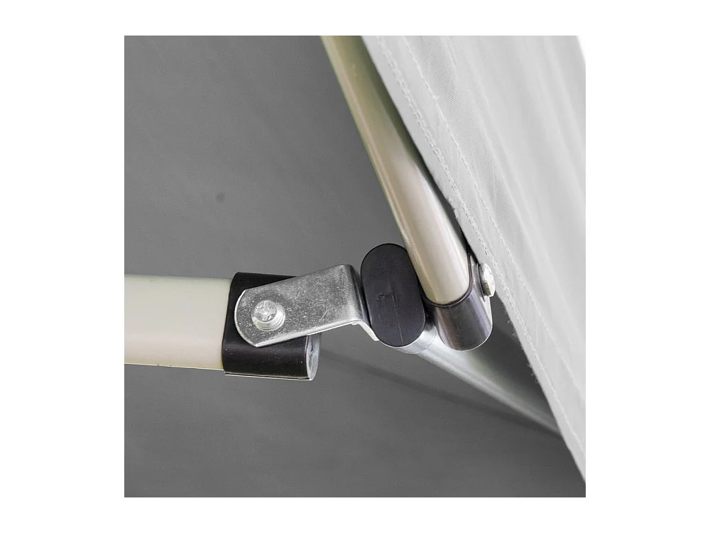 Gazébo pliant pliant 3 X 3 Blanc recouvert de PVC imperméable