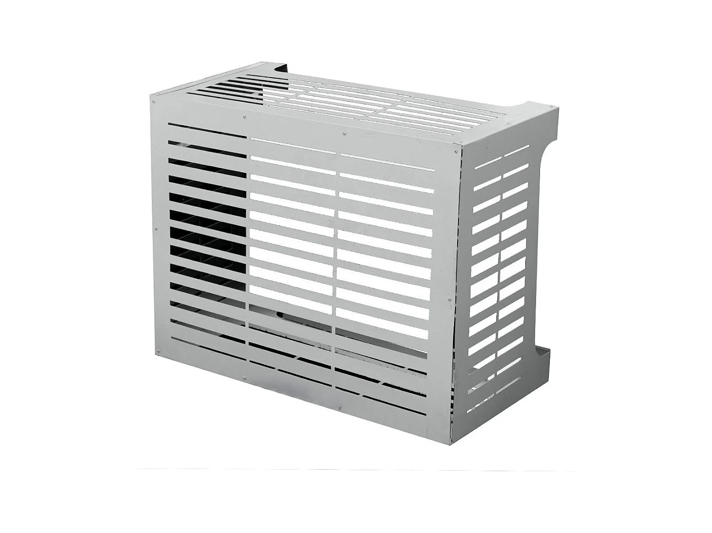 Copricondizionatore en aluminium blanc L86 x P44 x H68 cm - Résistant pour l'extérieur