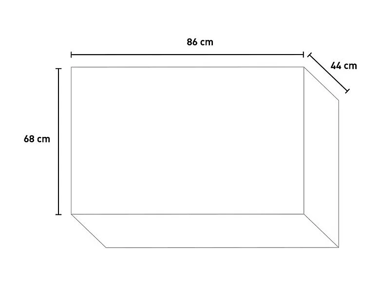 Klimaanlagenabdeckung LINEAR M Weiße Klimaanlagenabdeckung aus Aluminium L86 x T44 x H68 cm