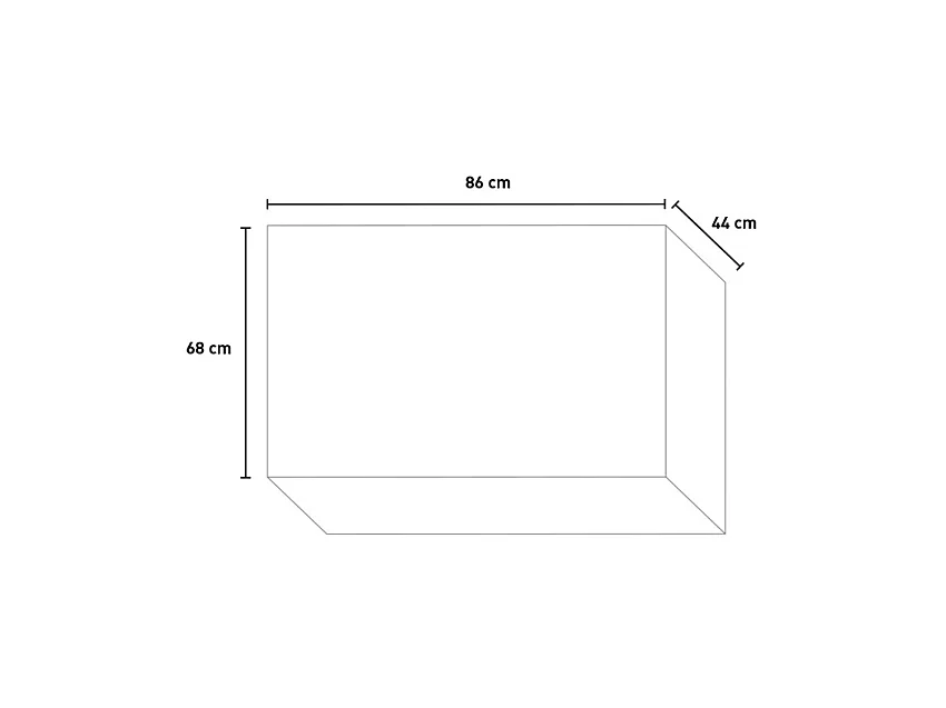 Pokrywa klimatyzatora LINEAR M Biały aluminium D86 x G44 x W68 cm