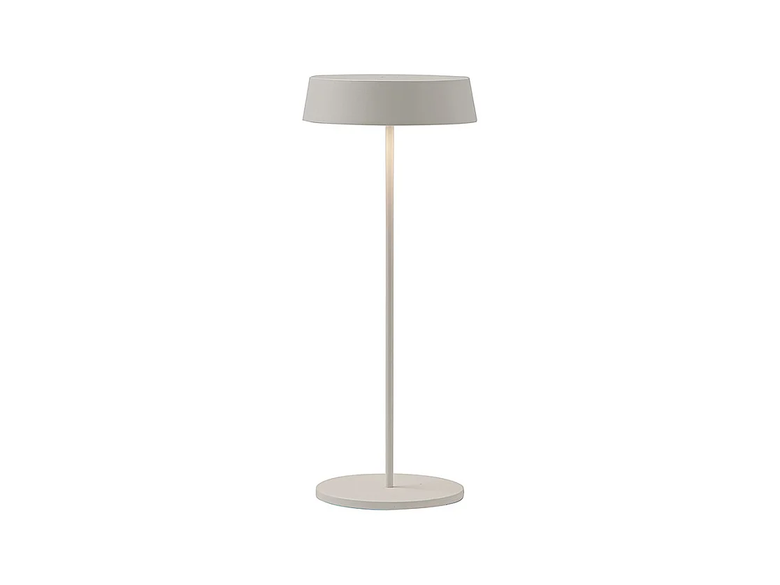 Inemuri Weiße wiederaufladbare und dimmbare LED-Tischlampe
