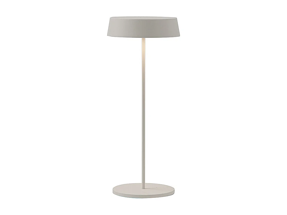 Lampe de table LED rechargeable et dimmable Inemuri Blanche