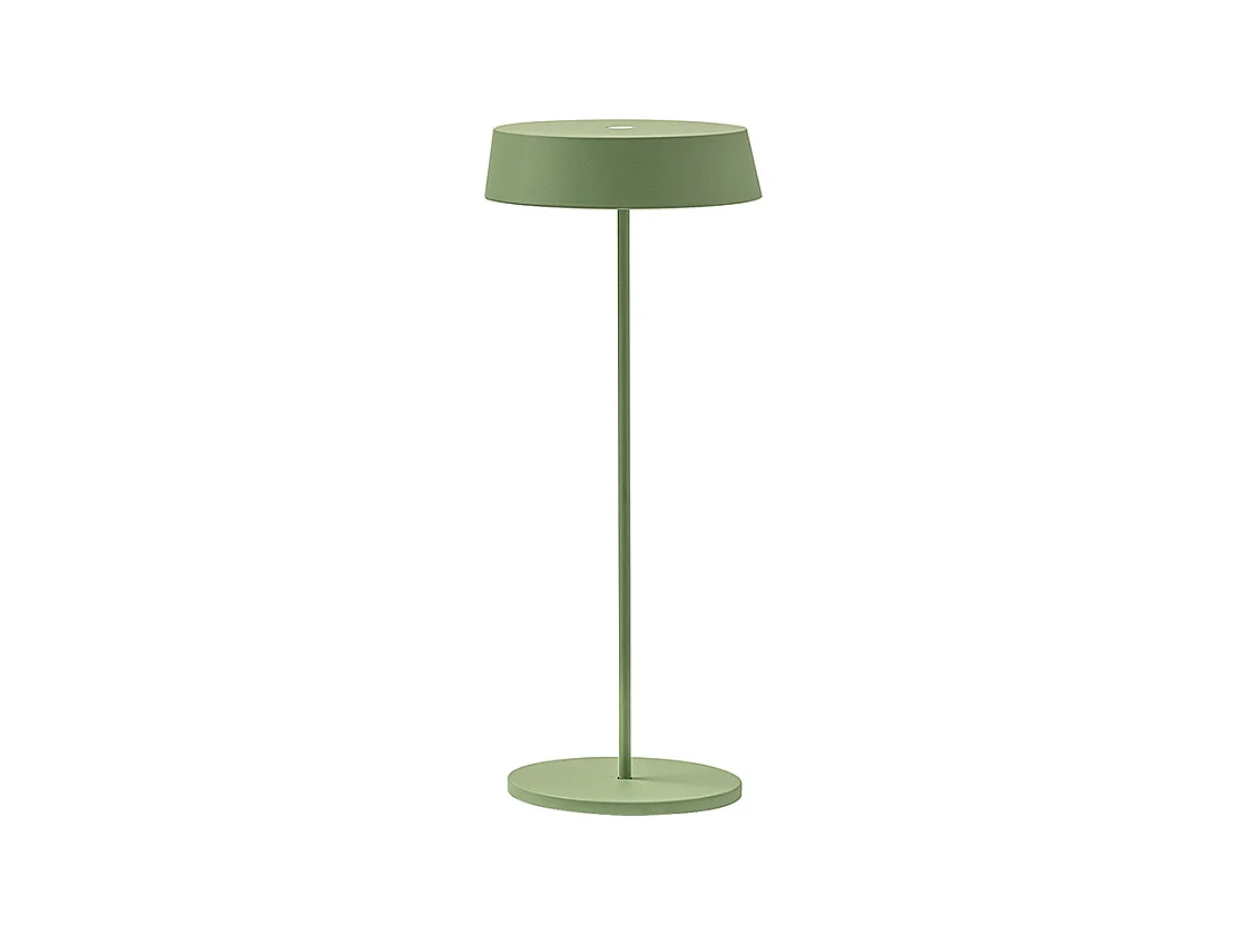 Inemuri Pale Green USB Touch wiederaufladbare und dimmbare LED-Tischlampe mit 12 Stunden Autonomie