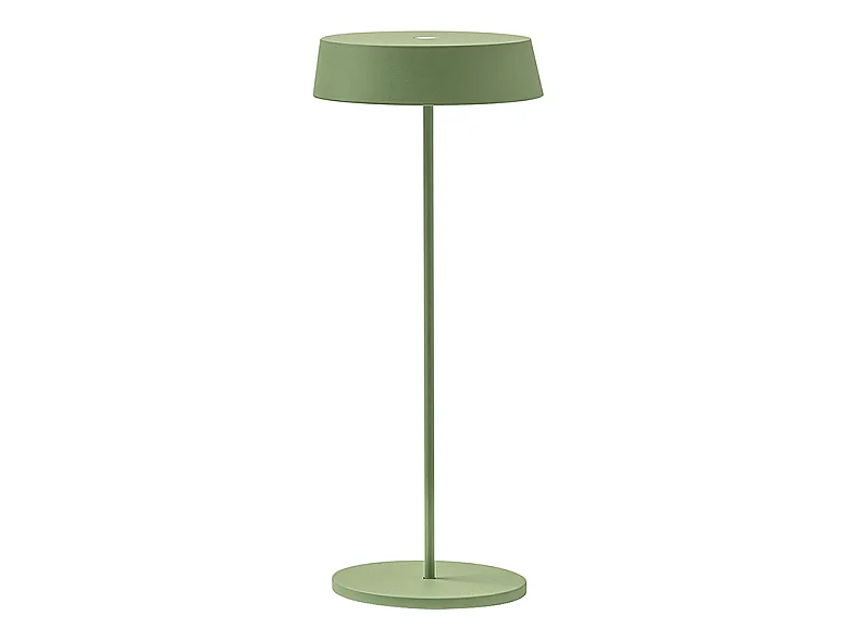 Lampe de table LED rechargeable et dimmable Inemuri Pale Green USB Touch avec 12h d'autonomie