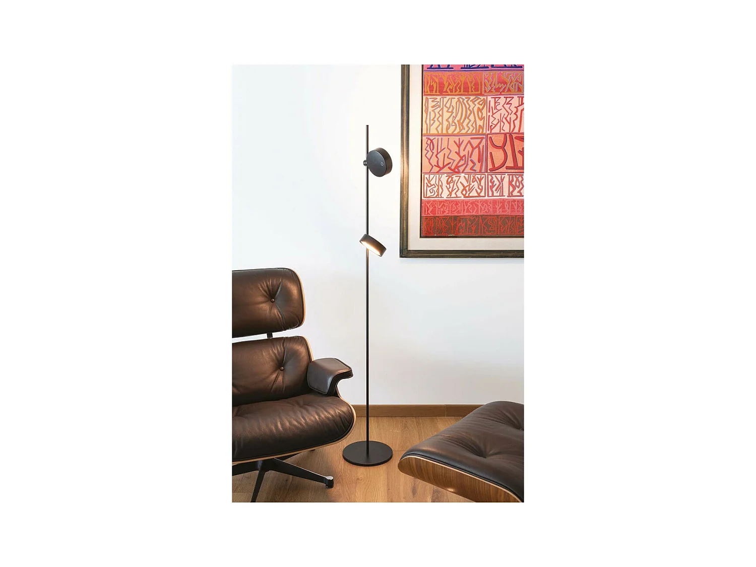 Zafferano SUPER O Oplaadbare en dimbare witte LED vloerlamp - 3 lichtmodules