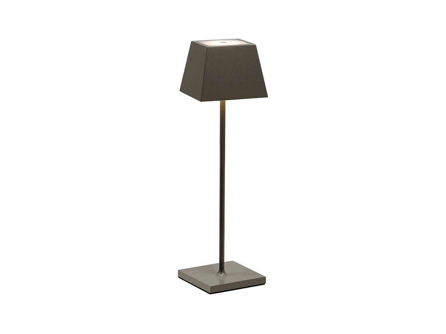 Tragbare und wiederaufladbare IP54 taubengraue Siesta LED-Tischlampe