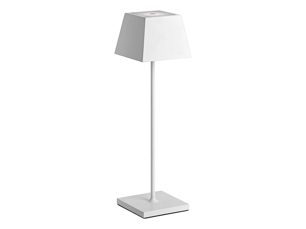 Lampe de table LED Siesta blanche portable et rechargeable IP54