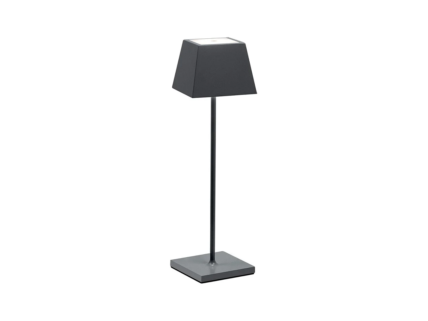 Draagbare en oplaadbare IP54 grijze Siesta LED-tafellamp
