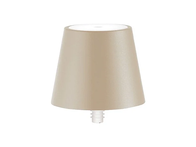 Lampe LED Poldina STOPPER Zafferano, rechargeable et portable, couleur sable avec autonomie jusqu'à 12 heures