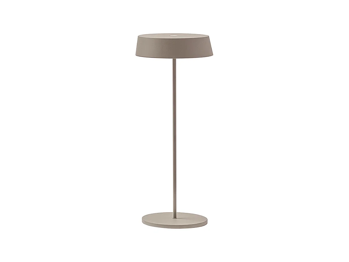 Lampe de table LED Inemuri Cipria avec USB Touch, rechargeable et dimmable, autonomie 12h
