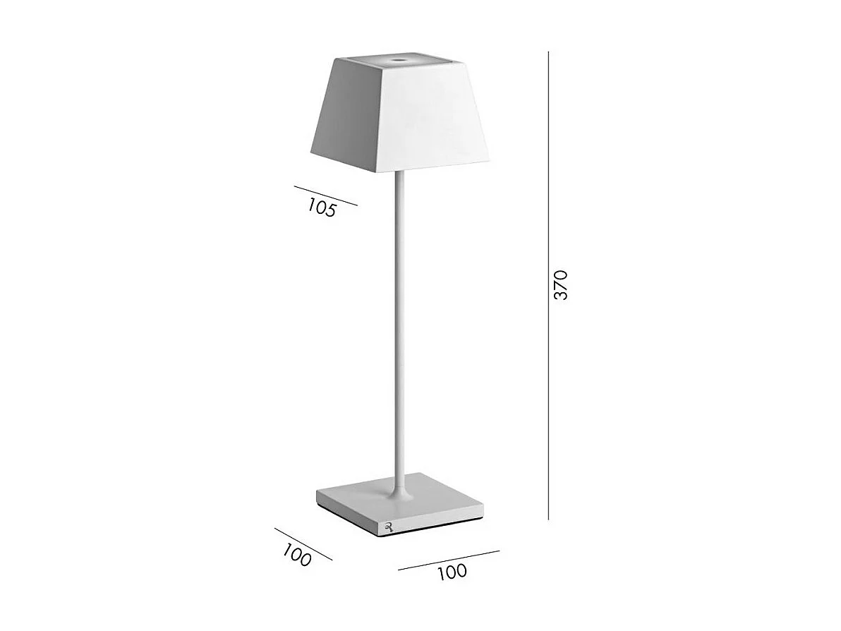 Tragbare und wiederaufladbare IP54 rote Siesta LED-Tischleuchte