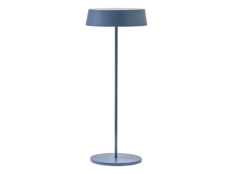Lampe de table LED rechargeable et dimmable Inemuri Distant Blue USB Touch avec 12h d'autonomie