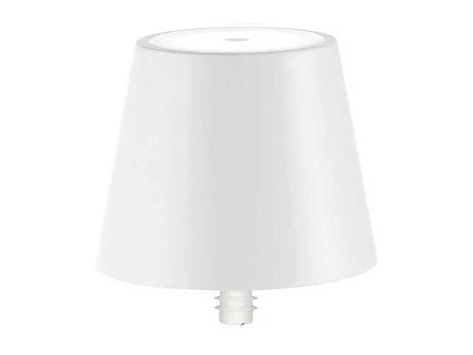 Poldina STOPPER LED-lamp van Zafferano, oplaadbaar en draagbaar, witte kleur met batterijduur tot 12 uur