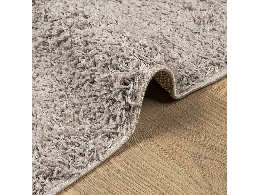 Vito  Alfombra peluda de pelo largo moderna PAMPLONA beige 100x200 cm