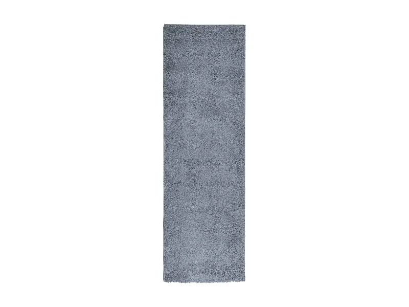 Vito  Teppich Shaggy Hochflor Modern Blau 80x250 cm