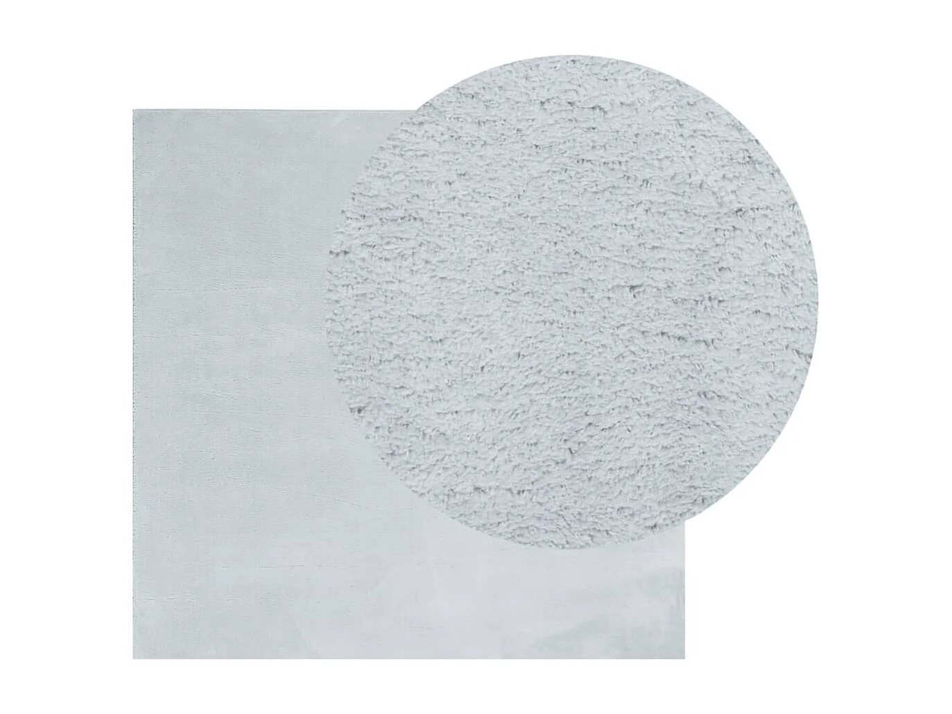 Prolenta Premium -  Tapis HUARTE à poils courts doux et lavable bleu 200x200 cm