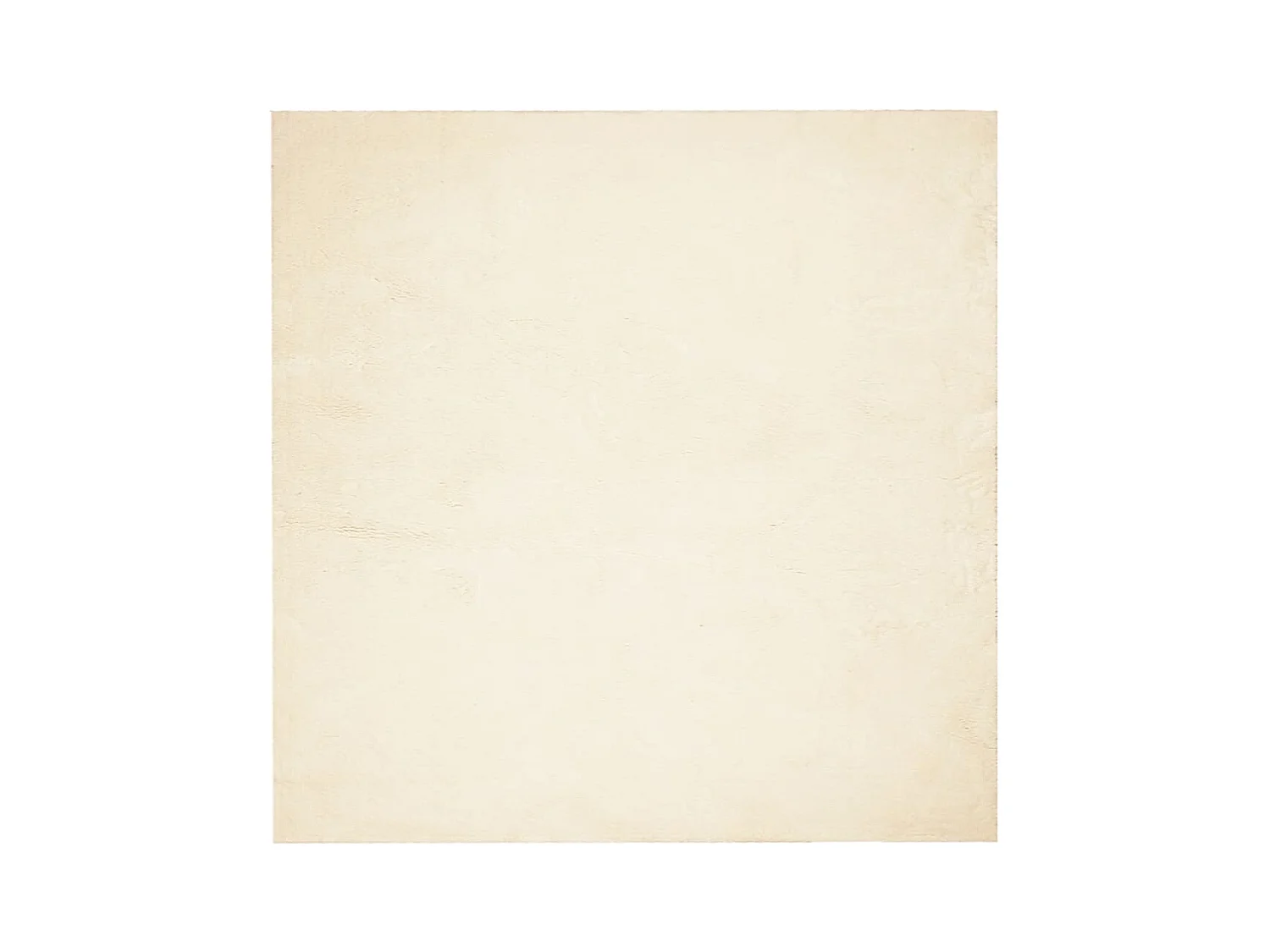 Hester  Tapis HUARTE à poils courts doux et lavable crème 120x120 cm