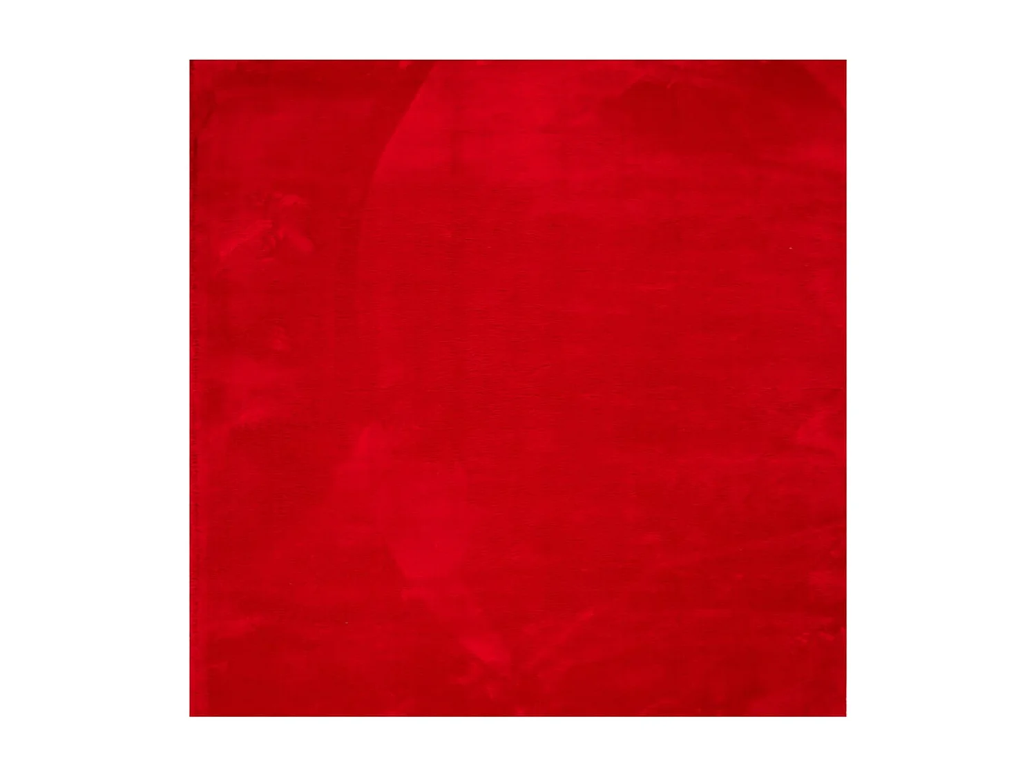 Hester  Vloerkleed HUARTE laagpolig zacht wasbaar 120x120 cm rood
